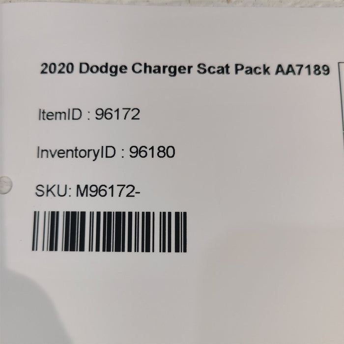 15-22 Dodge Charger Scat Pack Taillight Decklid Taillamp Trunk Light Aa7189