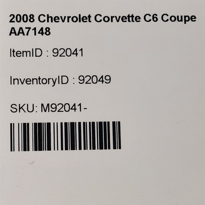05-13 Corvette C6 Ash Tray Insert AA7148