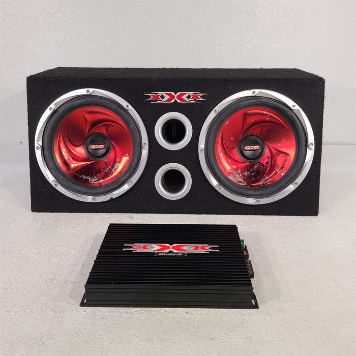 Xxx Car Audio Subwoofers Sub Amplifier Amp Gxf-1200 Set Aa7203