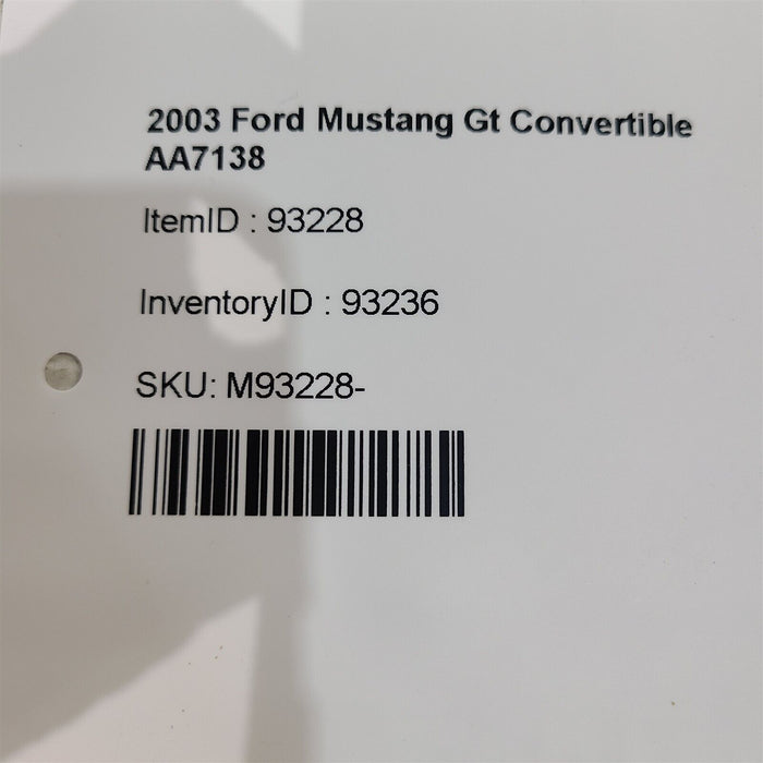 99-04 Mustang Gt Air Cleaner Filter Inlet Scoop Aa7138