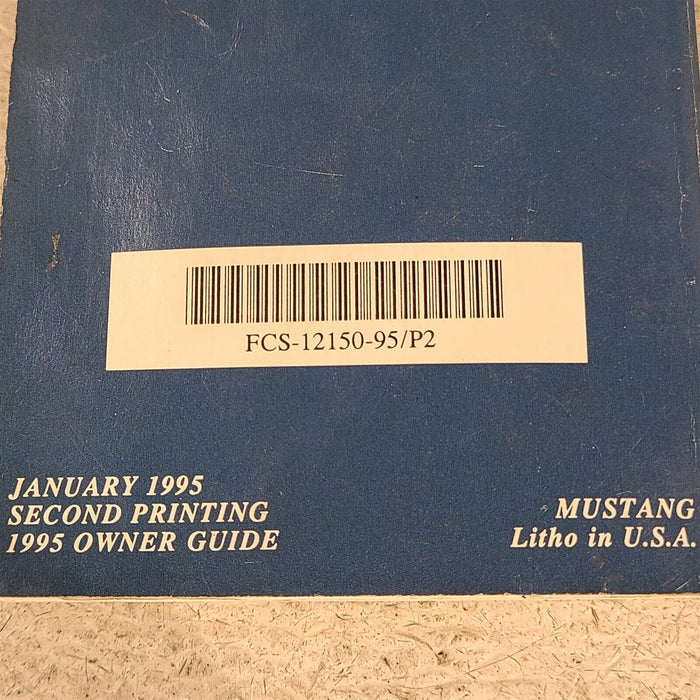 1995 Mustang Gt Owners Manual Booklets Book Aa7239