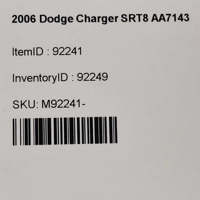 2006 Dodge Charger Srt8 Bluetooth Telematic Module Aa7143