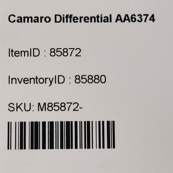 16-20 Camaro Ss Automatic Differential 2.77 Ratio AA6374