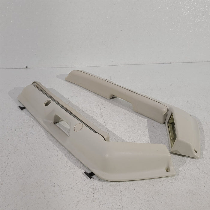 87-93 Mustang Convertible Door Panel Armrests Lh Rh Set White AA7001