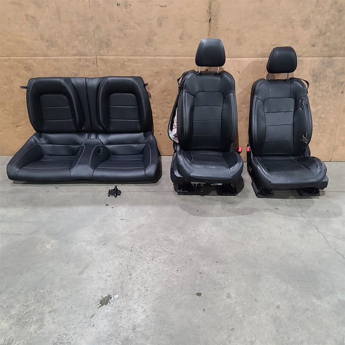 15-17 Mustang Gt Coupe Seat Set Seats Black Cloth Damaged See Notes Aa7232