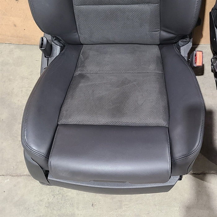 16-19 Cadillac ATS-V Front & Rear Seats Rear Seat Set Black Suede Leather Aa7272