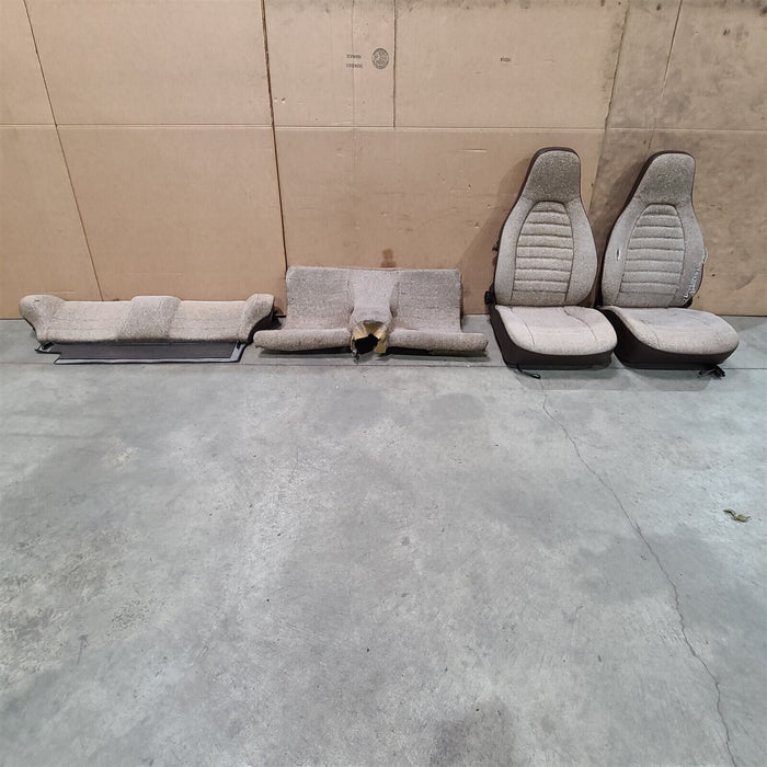 1983 Porsche 944 Front & Rear Seats Rear Seat Set Cloth Note AA7222