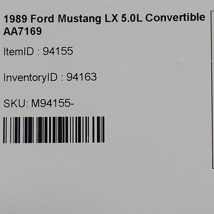 87-93 Mustang Distributor Cap Cover Oem 5.0L 302 Rubber Aa7169