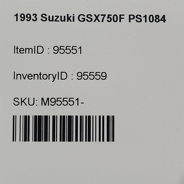 1993 Suzuki GSX750F Katana Yoshimura Muffler Damaged PS1084