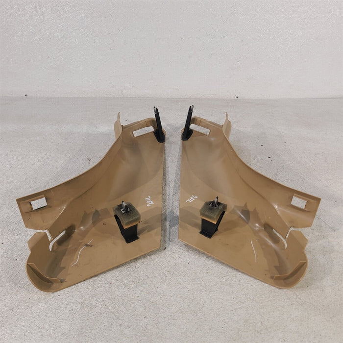 97-04 Corvette C5 Interior Seatbelt Trim Covers B Pillars Oem Tan Aa7156