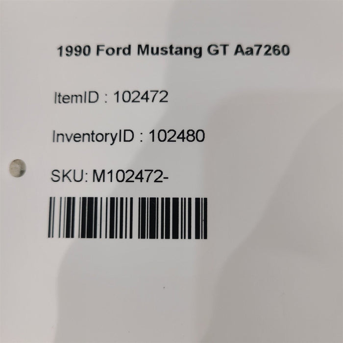 90-93 Mustang GT Hatchback Front Seat Belt Retractors Lh Rh Set Pair Aa7260