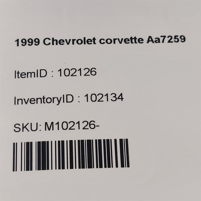 97-00 Corvette C5 Glove Box Glovebox Black Aa7259