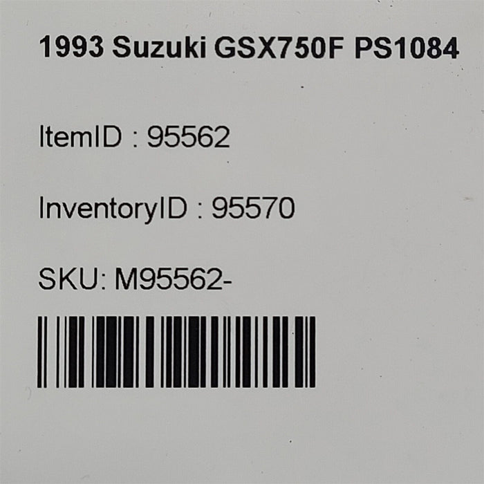 1993 Suzuki GSX750F Katana ABS Oil Cooler Lines Line Pair PS1084