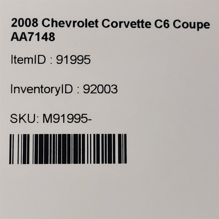 05-13 Corvette C6 Driver Headlight Head Light Lh Xenon Hid AA7148