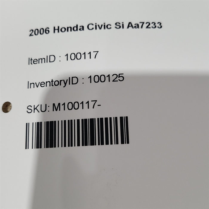 06-11 Honda Civic Si Coupe Spindle Knuckle Driver Rear Aa7233