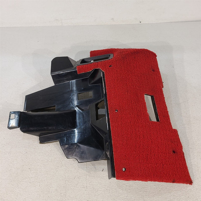 1990 Corvette C4 Driver Under Dash Carpeted Bolster Panel Hush Red AA7185