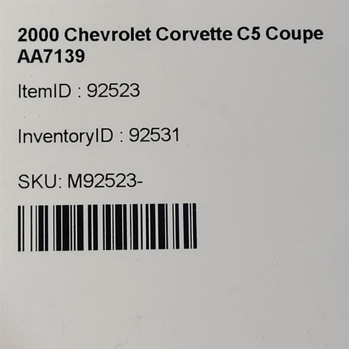 00-04 Corvette C5 Smog Emission Air Pump Ls1 Ls6 Oem Aa7139