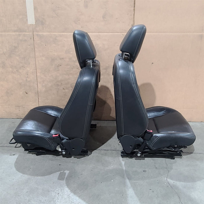 10-15 Camaro Ss Coupe Seats Front & Rear Set Black Leather Aa7238