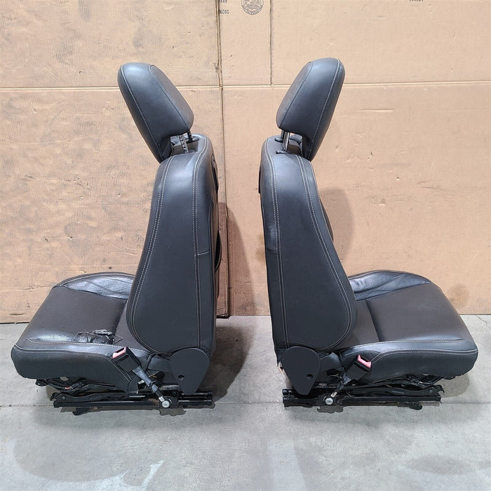 10-15 Camaro Ss Convertible Seats Front & Rear Set Black Leather Power AA7220