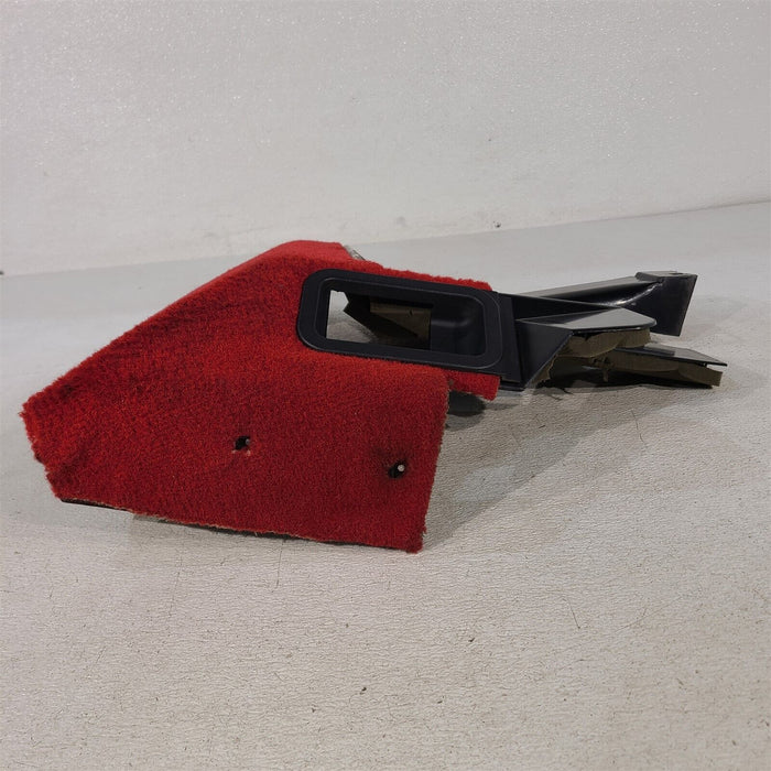 1990 Corvette C4 Driver Under Dash Carpeted Bolster Panel Hush Red AA7185