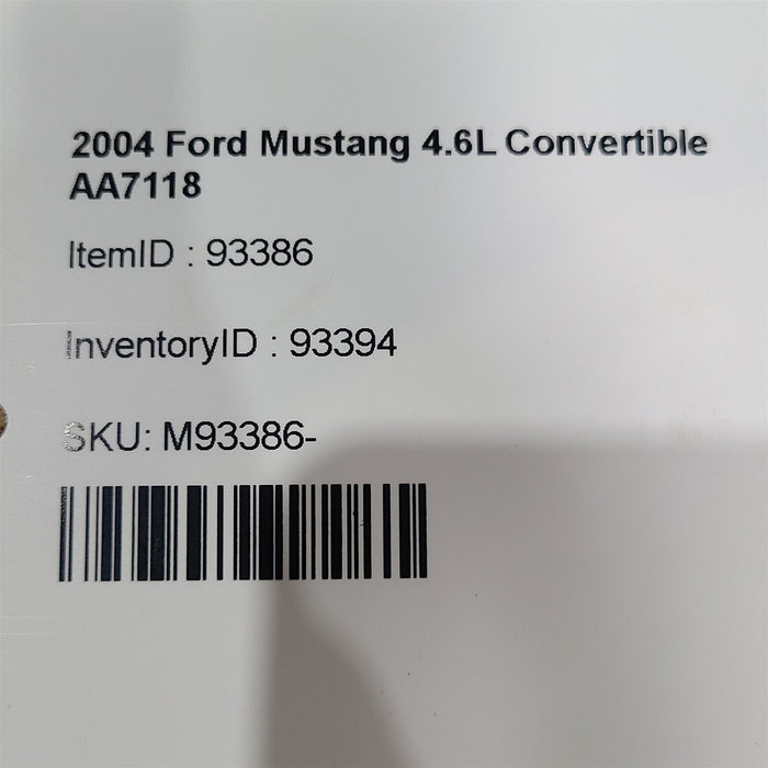 96-04 Mustang Gt Rack & Pinion Steering Gear Aa7118