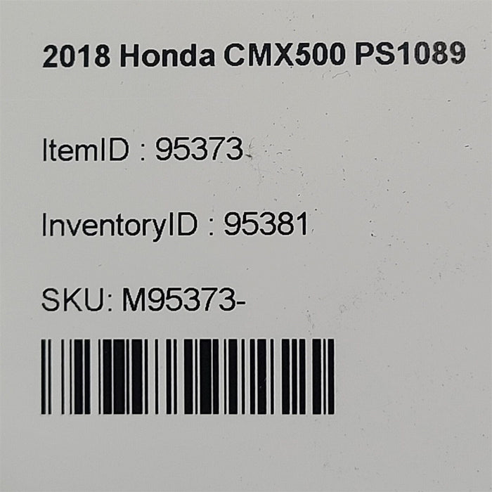 2018 Honda CMX500 Rear Brake Caliper With Mounting Bracket PS1089