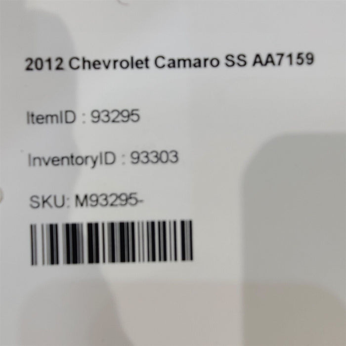 10-15 Camaro Ss 5 Spoke Wheel Rim 20X8 Gm 92238134 Oem Aa7159