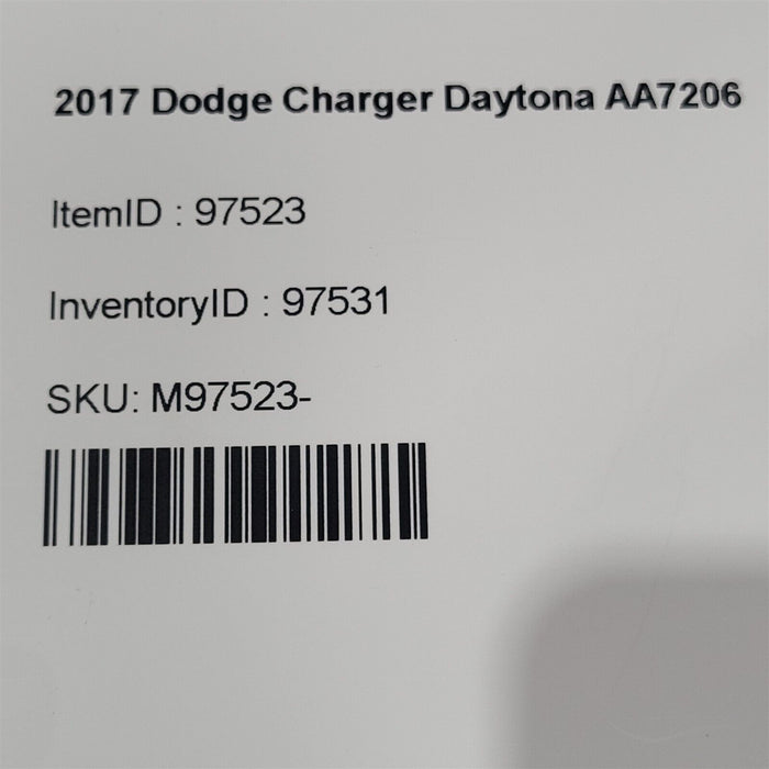 15-23 Dodge Charger Scat Pack Driver Front Door Lh Front Complete AA7206