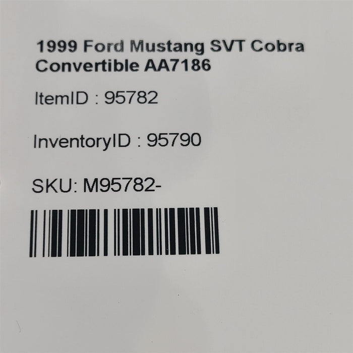 99 01 Ford Mustang Svt Cobra Center Cap Wheel Hub Cap Aa7186
