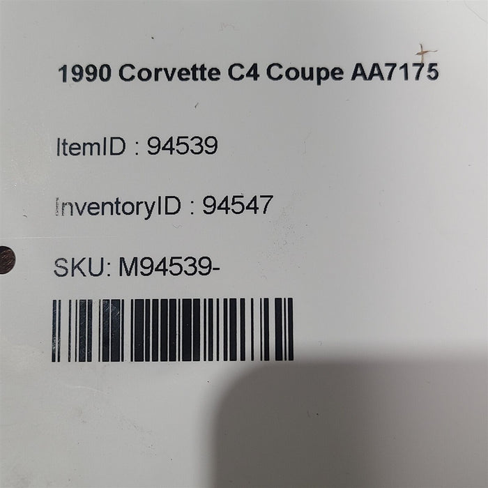 90-91 Corvette C4 Pbr Brake Booster Master Cylinder Oem Aa7175