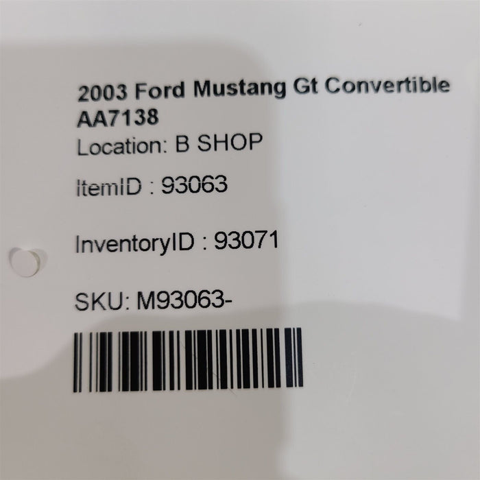 99-04 Mustang Gt Seats Front Rear Set Convertible Damage Aa7138