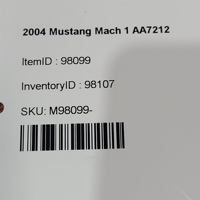 99-04 Mustang Gt Front Suspension Coil Springs Spring Pair AA7212