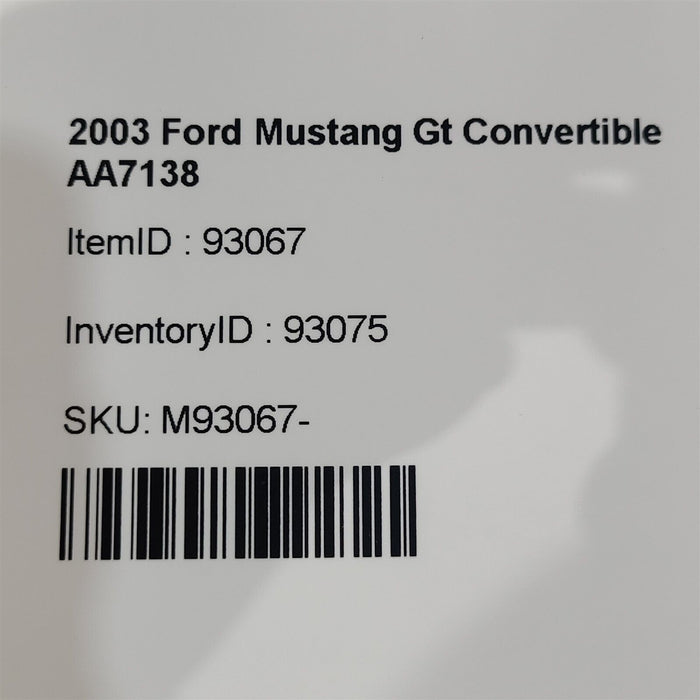 99-04 Mustang Convertible Top Lift Cylinders 1999-2004 Oem Pair Aa7138