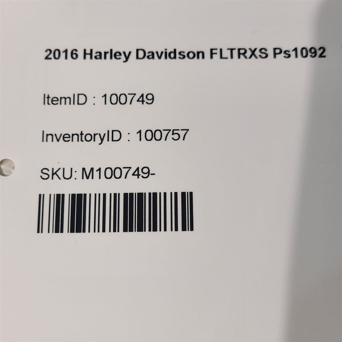 2016 Harley Road Glide Special Hardware Nuts Bolts Miscellaneous Ps1092