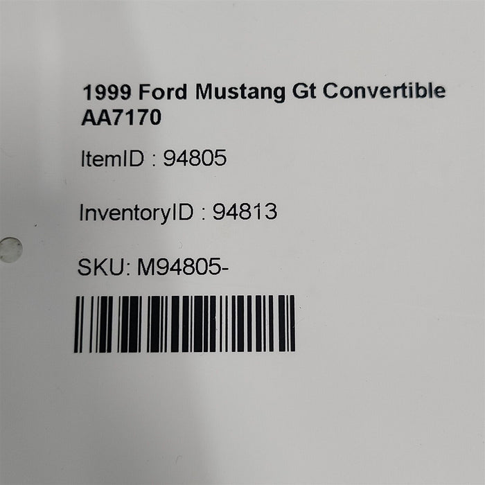 99-04 Mustang Gt Oem 5 Spoke 17X8 Polished Aluminum Wheel Aa7170