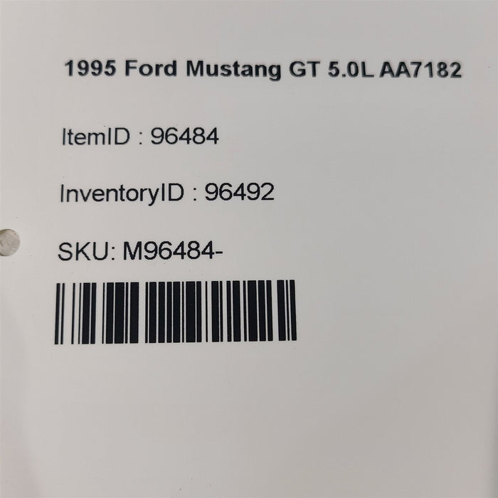 94-95 Mustang Gt Vacuum Log Tree 5.0L Aa7182