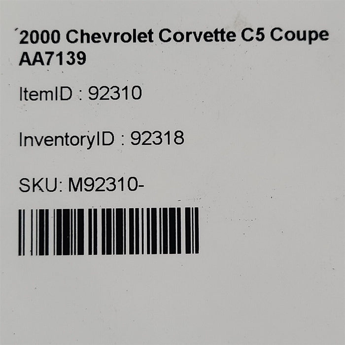 97-00 Corvette C5 Getrag Rear Differential 3 Rib Assembly 2.73 Ratio 38K Aa7139