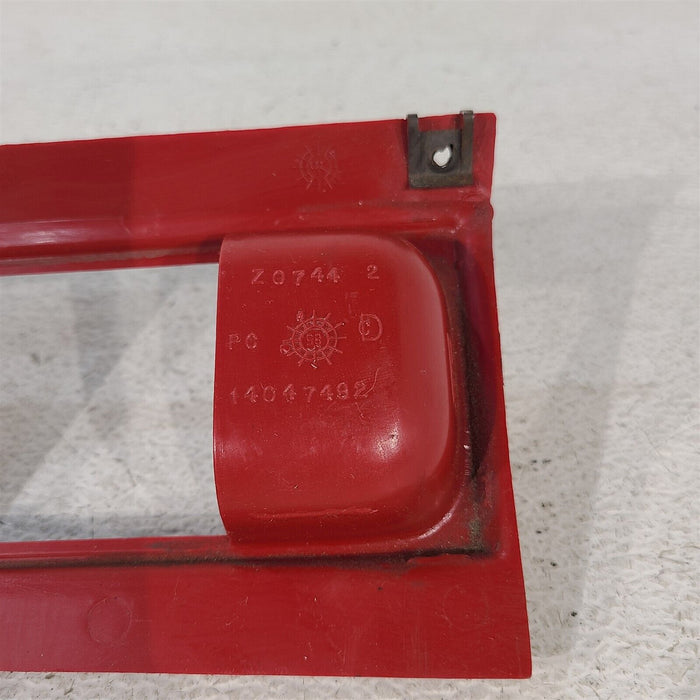 84-89 Corvette C4 Driver Under Dash Carpeted Bolster Panel Hush Red AA7204