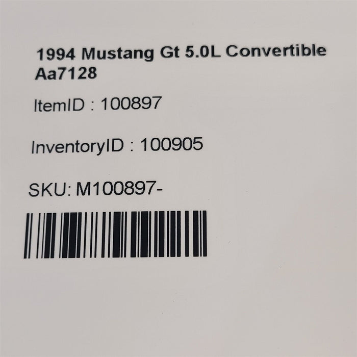 94-98 Mustang Gt 5.0L Convertible Quarter Panel Trim Insert Set Cover Oem AA7218