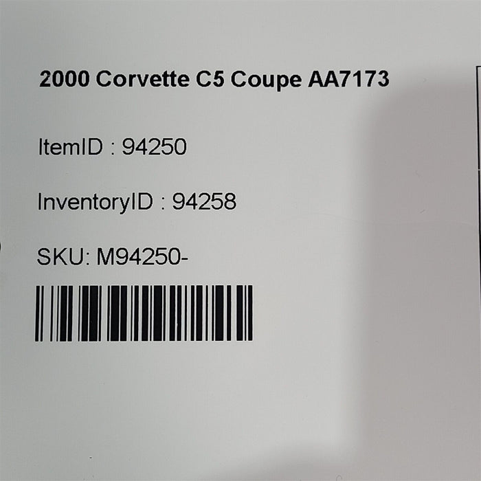 99-04 Corvette C5 Rear Cradle Suspension Cross Member Oem 1999-2004 Aa7173