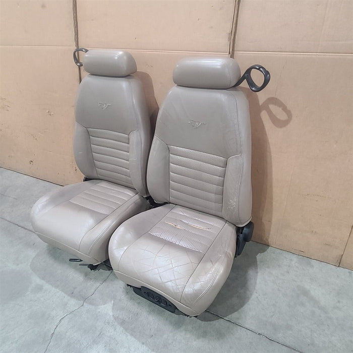 99-04 Mustang Gt Seats Front Rear Set Convertible Damage Aa7138