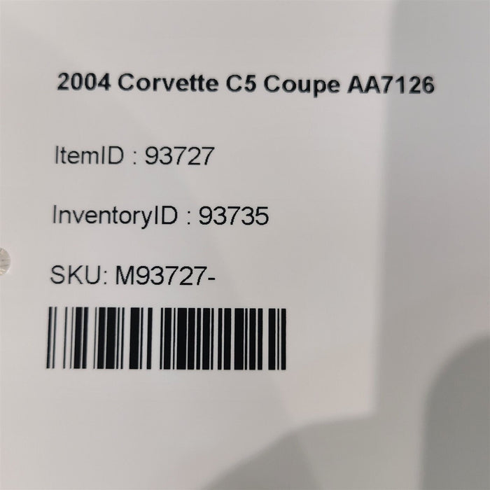 00-04 Corvette C5 Dual Zone Climate Hvac Climate Control Fan 10345293 Oem Aa7126