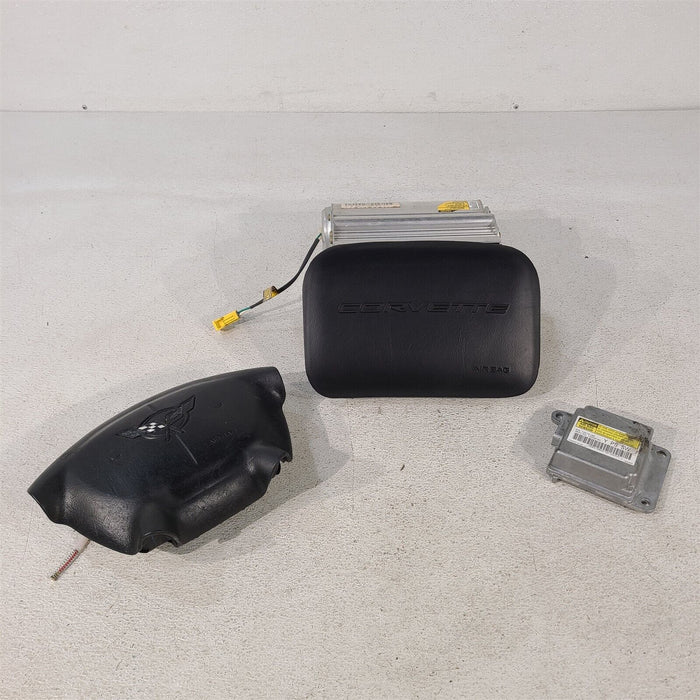 pass 01-04 Corvette C5 Air Bag Set Bags Driver Passenger Module Aa7165 AA7207