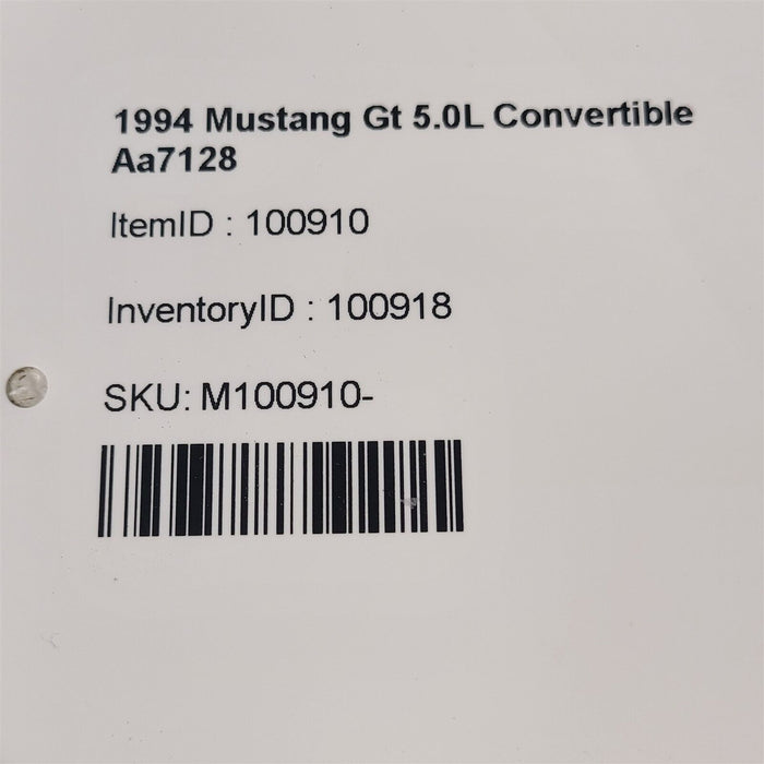 9404 Mustang Gt 5.0L Convertible Top Staple Strip To Body Mounting Nu