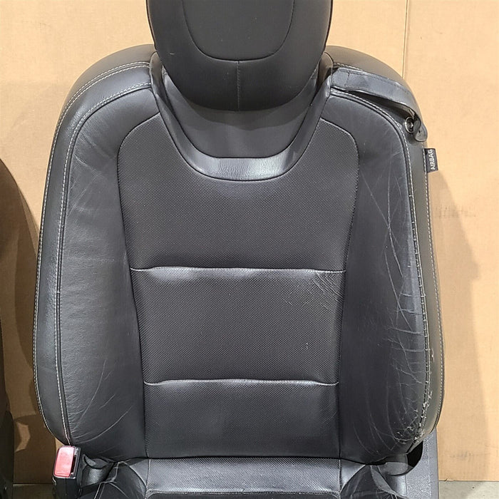 10-15 Camaro Ss Coupe Seats Front & Rear Set Black Leather Aa7238