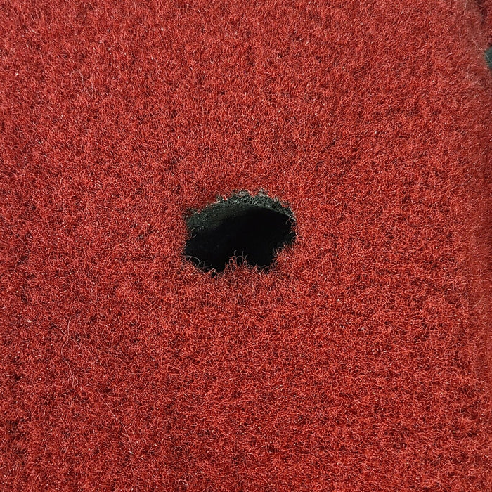 84-89 Corvette C4 Driver Under Dash Carpeted Bolster Panel Hush Red AA7204