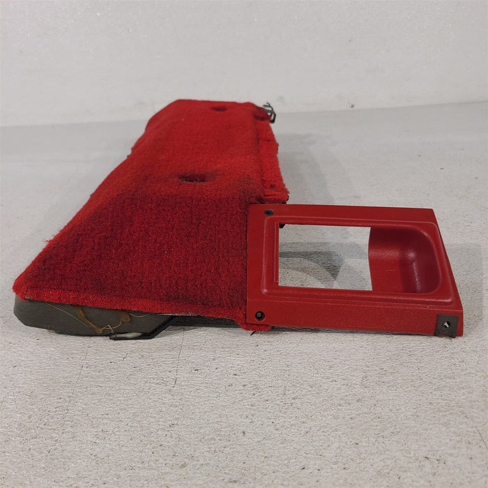 84-89 Corvette C4 Driver Under Dash Carpeted Bolster Panel Hush Red AA7204