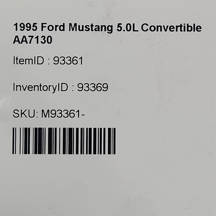 94-95 Mustang Gt Heater Box Complete Hvac Ac Oem Aa7130