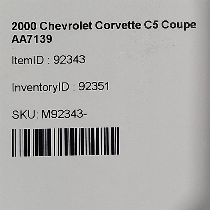 97-04 Corvette C5 Vacuum Canister Solenoid Lines Check Valve Aa7139