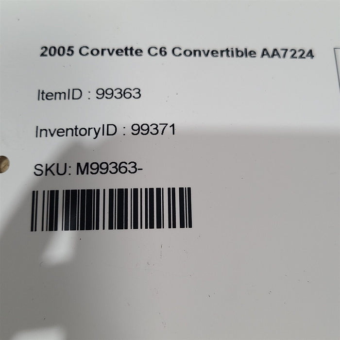 05-13 Corvette C6 Hood AA7224